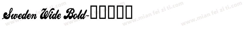 Sweden Wide Bold字体转换